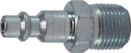 Today Only Midland Metal 28546 Industrial Interchange Plug, 1/4 in MIP, Steel