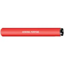 Buchanan Rubber GPE-038-300 General Purpose Hose, 300 ft L, 300 psi, EPDM Tube, Red Certified