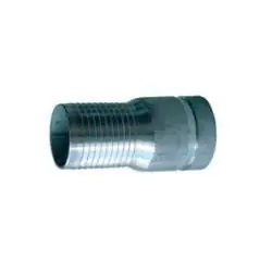Last Chance Buchanan Rubber CNG-600-S Combination King Nipple, 6 in Hose Barbed x 6 in Grooved, Steel, Plain