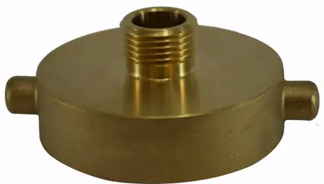 Midland Metal 444001 Fire Hose Hydrant Adapter, 2-1/2 in NST x 3/4 in NPT, Brass While Supplies Last
