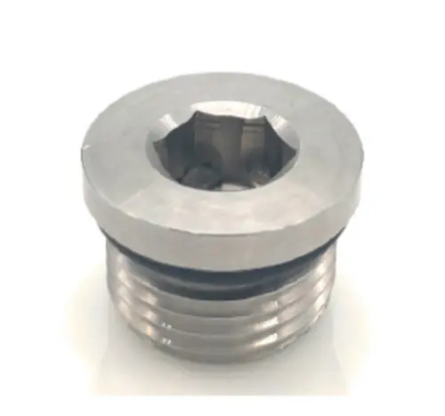 Final Sale Stainless Adapters SS6408-HH-10 Countersunk Hex Head Plug, 5/8 in Male SAE ORB, Stainless Steel