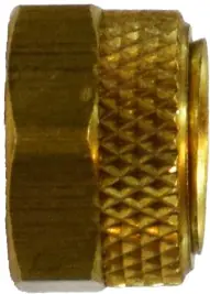 Midland Metal 20227 Universal Hex Nut and Sleeve Assembly, 1/8 in Flareless, Brass Time-Limited