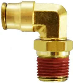 Get Yours Midland Metal 20080 90 deg Swivel Elbow, 5/32 in Push-In Tube x 1/8 in MIP, Brass
