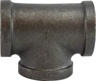 Cheap Midland Metal 65254 Pipe Tee, 3/4 in FPT x 3/4 in FPT x 3/4 in FPT, Iron, Black, 150 lb
