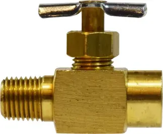 Fan Favorite Midland Metal 46061L Light Pattern Needle Valve, 1/4 x 1/4 in Nominal, MIP x FIP, 150 psi Pressure