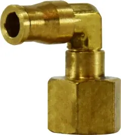 Midland Metal 20089S Swivel Elbow, 1/4 in Push-In Tube x 1/8 in FNPTF, Brass Low Price