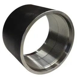 Low Price Midland Metal 65770API API Coupling, 1/8 in FPT x 1/8 in FPT, Steel, Black, 3000 lb