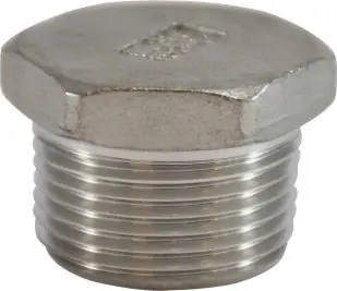 Midland Metal 63636 Cored Hex Head Plug, 1-1/4 in MPT, Stainless Steel, 150 lb Best Choice