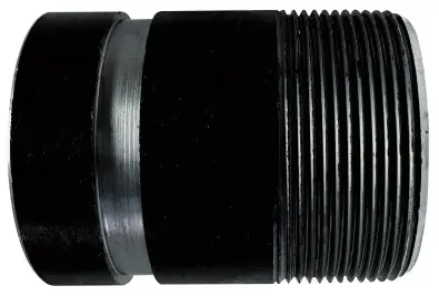Midland Metal 59162TV Seamless Pipe Nipple, 2 in Threaded x 2 in Grooved, 3 in L, Steel, Black, SCH 80 Schedule Seasonal Sale