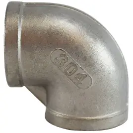 Today Only Midland Metal 62108 90 deg Elbow, 2 in FNPT x 2 in FNPT, Stainless Steel, 150 lb