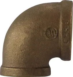 Midland Metal 44123 90 deg Reducing Elbow, 1/2 in FPT x 1/4 in FPT, Bronze Weekend Sale