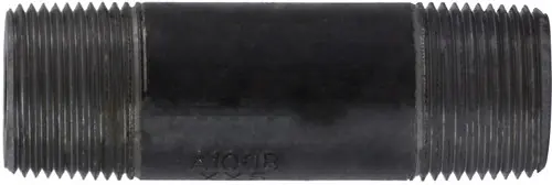 Midland Metal 59111SMLSXX Seamless Pipe Nipple, 1 in MPT x 1 in MPT, 8 in L, Steel, Black, XXH Schedule, 1000 lb Budget