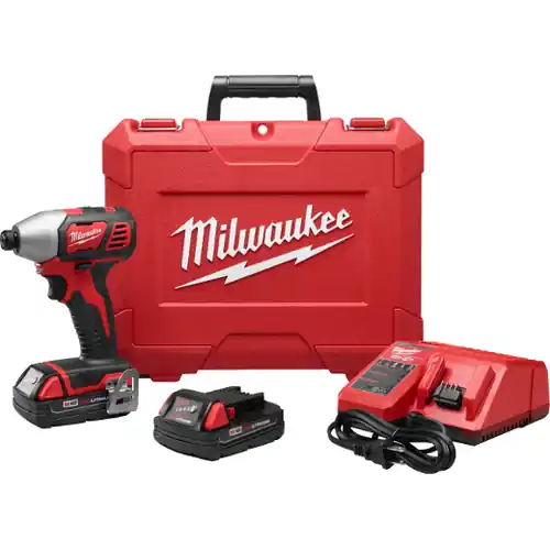 Sale Milwaukee 2656-22CT M18 1/4" HEX Impact Driver CP Kit