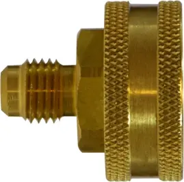 Midland Metal 30139 Straight Swivel Adapter, 1/2 in Male Flared x 3/4 in FGH, Brass Bargain