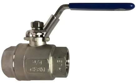 Hot Deal Midland Metal 949168 1000 PSI Two Piece Full Port Ball Valve, Stainless Steel Ball Valves, 2 2Pc 316Ss Ball Vlv, Valves