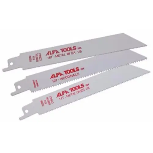 Alfa Tools RSBM126 Bi-Metal 12" 6Tpi Reciprocating Saw Blade, 50 Pack New Arrival