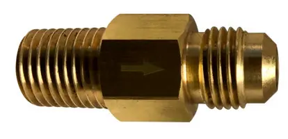 Must Have 3/8 FLARE X 1/4 MIP BRASS CHECK VALVE Anti-Siphon - 46526