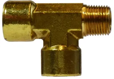 Midland Metal 28256 Street Tee, 1/2 in FIP x 1/2 in MIP x 1/2 in FIP, Brass Get Yours
