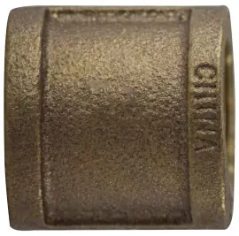 Direct From Factory Midland Metal 44412 Coupling, 3/8 in FPT x 3/8 in FPT, Bronze