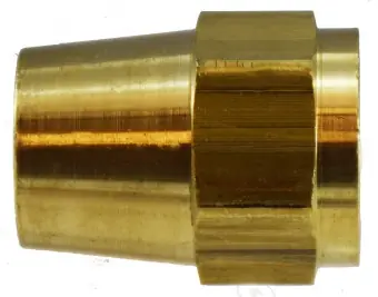 Midland Metal 38170 Nut, 1/4 in Tube OD, Brass Budget