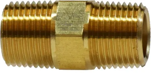 Midland Metal 28214 Long Nipple, 1/2 in MNPT x 1/2 in MNPT, 1.81 in, Brass Low Price