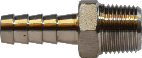 Midland Metal 73958 Adapter, 2 in Hose Barbed x 2 in MIP, Stainless Steel Premium