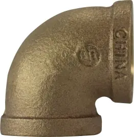 Midland Metal 44103 90 deg Elbow, 1/2 in FPT x 1/2 in FPT, Bronze Genuine