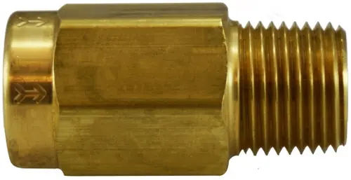 Midland Metal 46567 Check Valve, 3/8 in Nominal, FPT x MPT, Brass Body, Domestic Special Offer