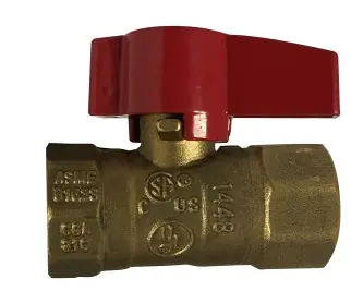 Get Yours Midland Metal 943312 2-Piece Gas Ball Valve, 1/2 in Nominal, FIP x FIP, 125 psi Pressure, Brass Body