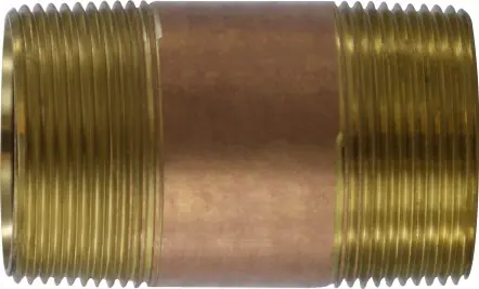 Buy Today Midland Metal 40153 Seamless Pipe Nipple, 1-1/2 in MPT x 1-1/2 in MPT, 10 in, Brass