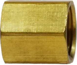 Midland Metal 12022 Hex Internal Union, 1/8 in Inverted Flared x 1/8 in Inverted Flared, Brass Latest