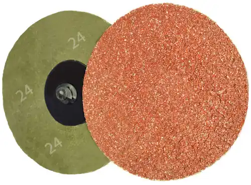 Markdown Alfa Tools QDC3060 3" x 60 Grit Ceramic Quick Change Resin Fibre Disc Type ‘R‘, 25 Pack