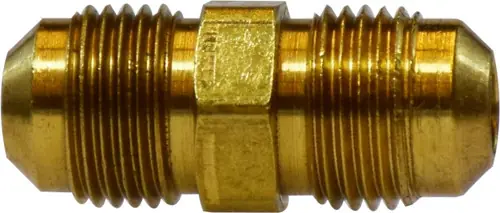Midland Metal 10106L Light Pattern Union, 1/4 in SAE 45 deg Male Flare x 1/4 in SAE 45 deg Male Flare, Brass Price Cut