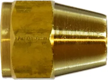 Shop Now Midland Metal 10020 Hex Short Rod Nut, 5/8 in SAE 45 deg Flare, Brass