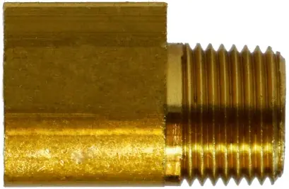 Midland Metal 12067 90 deg Elbow, 1/2 in Female Inverted Flared x 1/2 in MNPTF, Brass Same Day Shipping