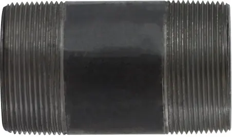 Midland Metal 59162SMLSXX Seamless Pipe Nipple, 2 in MPT x 2 in MPT, 3 in L, Steel, Black, XXH Schedule, 1000 lb Hassle-Free Returns