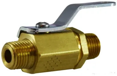 Price Drop Midland Metal 46912 Miniature Ball Valve, 1/4 in Nominal, MIP x MIP, 1000 psig Pressure, Brass Body