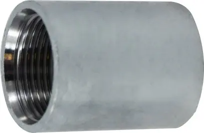 Certified Midland Metal 64779 Merchant Coupling, 2-1/2 in FPT x 2-1/2 in FPT, Steel, Galvanized