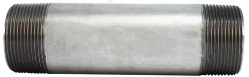 Markdown Midland Metal 56153 Welded Pipe Nipple, 1-1/2 in MPT x 1-1/2 in MPT, 10 in L, Steel, Galvanized, SCH 40 Schedule