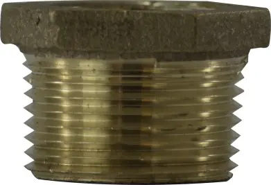 Midland Metal 44509LF Hex Bushing, 3/4 in MPT x 1/2 in FPT, Bronze Limited Time