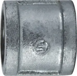 While Supplies Last Midland Metal 64418 Coupling, 2 in FPT x 2 in FPT, Iron, Galvanized, 150 lb