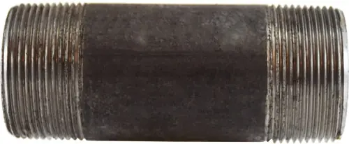 Midland Metal 59151SMLS Seamless Pipe Nipple, 1-1/2 in MPT x 1-1/2 in MPT, 8 in L, Steel, Black, SCH 80 Schedule Fresh Stock