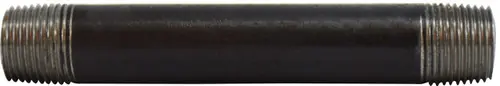 Midland Metal 59043SMLS Seamless Pipe Nipple, 3/8 in MPT x 3/8 in MPT, 2-1/2 in L, Steel, Black, SCH 80 Schedule Direct From Factory