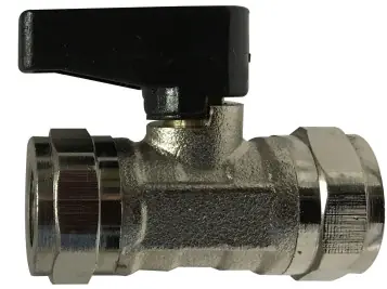 Professional Grade Midland Metal 46650 Straight Mini Ball Valve, 1/8 in Nominal, FIP x FIP, 250 psi Pressure, Brass Body