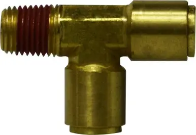 Mega Sale Midland Metal 710604 Run Tee, 3/8 in Tube OD x 1/4 in MIP x 3/8 in Tube OD, Brass