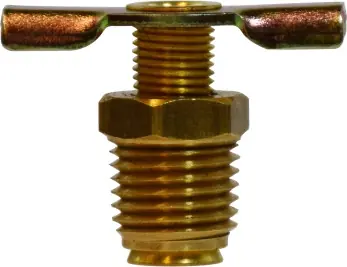 Midland Metal 46087 Drain Cock with External Seat, 3/8 in Nominal Pipe, MIP, Brass Body Price Drop