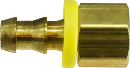 Midland Metal 30221 Straight Adapter, 1/4 in Push-On Hose Barbed x 1/4 in FIP, Brass Low Price