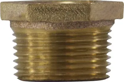 Seasonal Sale Midland Metal 44517 Reducer Hex Bushing, 1-1/4 in MPT x 3/4 in FPT, Bronze