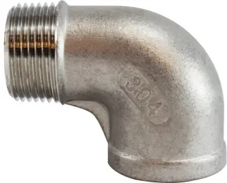 Midland Metal 62166 90 deg Street Elbow, 1-1/4 in MNPT x 1-1/4 in FNPT, Stainless Steel, 150 lb Super Sale