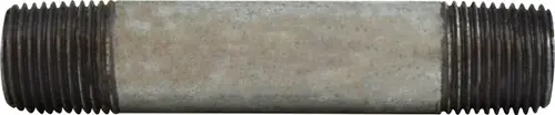 Midland Metal 56054 Welded Pipe Nipple, 3/8 in MPT x 3/8 in MPT, 10 in L, Steel, Galvanized, SCH 40 Schedule Popular